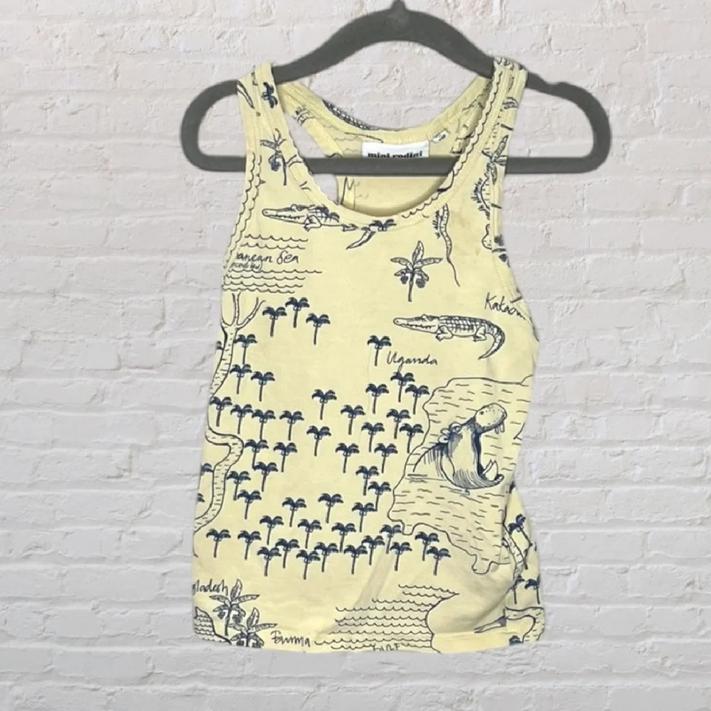 Mini Rodini Map Print Tank - Picture 1 of 2